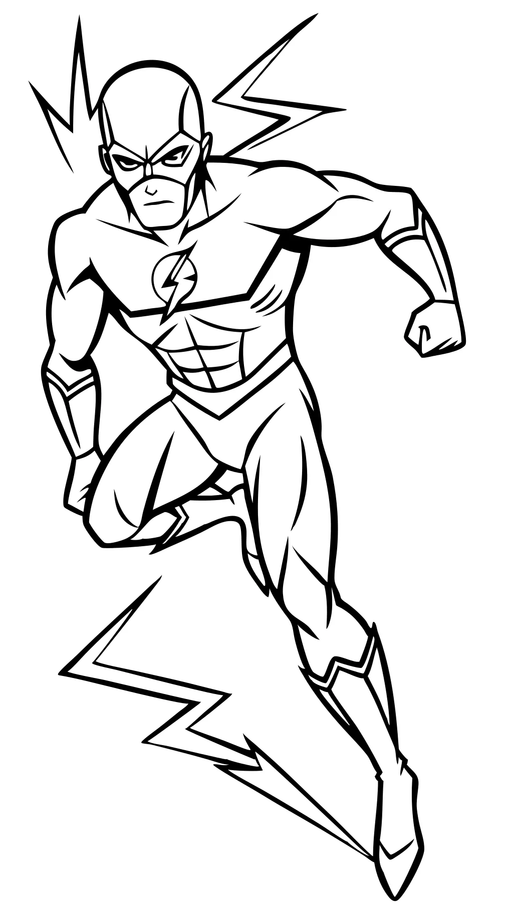 the flash coloring pages